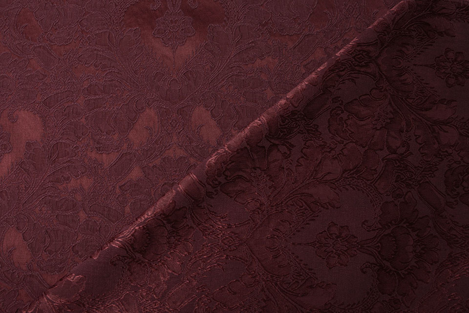 Geweven Jacquard Delilah Bordeaux