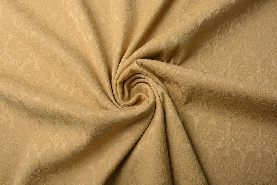 Jacquard Woven Fabric Delilah Creme - YES Fabrics