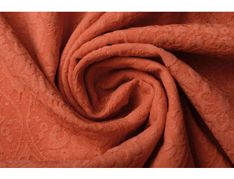 Gewebte Jacquardstoffe Charissa Orange