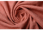 Jacquard Woven Fabric Feline Coral
