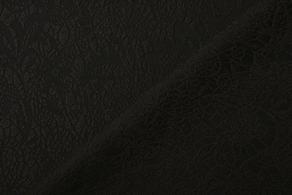 Jacquard Woven Fabric Elena Black