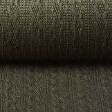 Knitted Fine Cable Fabric Brown-Taupe