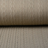 Gestrickter Feiner Zopfstoff Sand