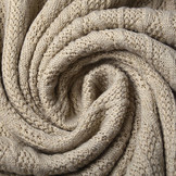 Gestrickter Feiner Zopfstoff Sand