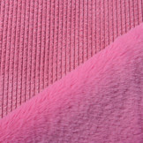 Hairy Rib Fabric Fur Pink