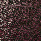 Fur Crocodile Rainbow Foil Bordeaux