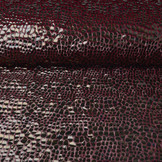 Fur Crocodile Rainbow Foil Bordeaux