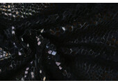 Fur Crocodile Rainbow Foil Black
