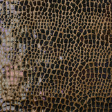 Fur Crocodile Rainbow Foil Mokka Bruin