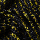 Katoenen Bouclé Strepen Geel