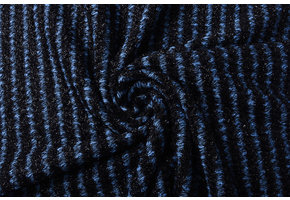 Cotton Bouclé Stripes Blue