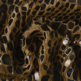 Fur Crocodile Rainbow Foil Mokka Bruin