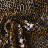 Fur Crocodile Rainbow Foil Mocha Brown