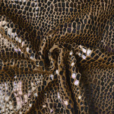 Fur Crocodile Rainbow Foil Mocha Brown