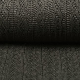 Gestrickter Feiner Zopfstoff Grau