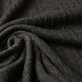 Knitted Fine Cable Fabric Grey