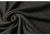 Knitted Fine Cable Fabric Grey