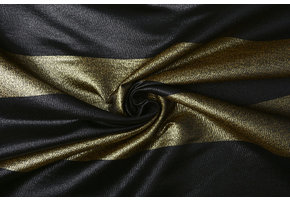 Brocade  Bride Stripes Gold-Black