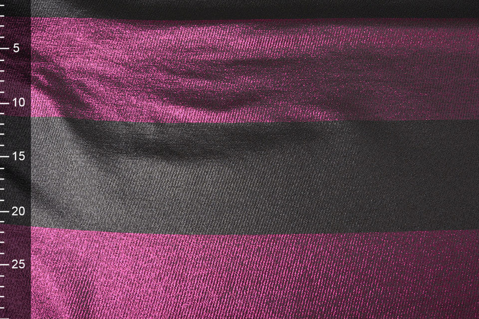 Brocade Bride Stripes Cyclaam-Black
