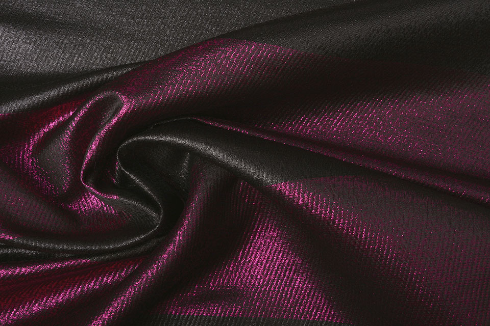 Brocade Bride Stripes Cyclaam-Black