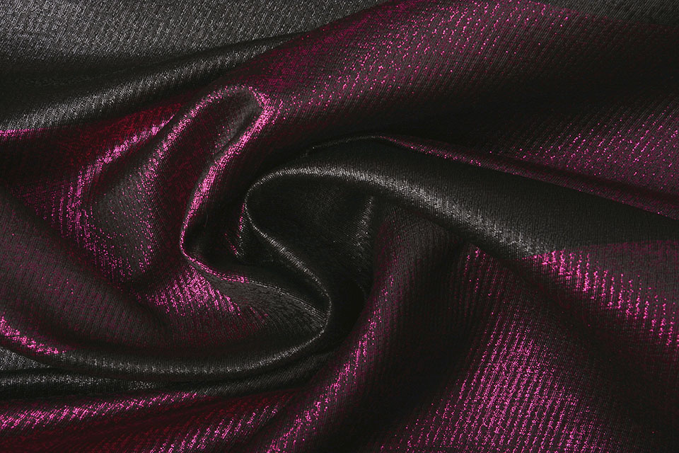 Brocade Bride Stripes Cyclaam-Black