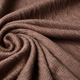 Knitted Fine Cable Fabric Dark Old Pink