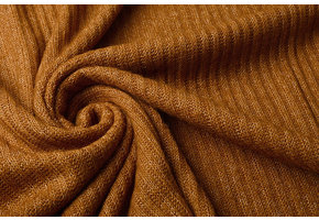 Gestrickter Stoff Luciano Orange Brique