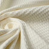 Waffle Pique Fabric Natural