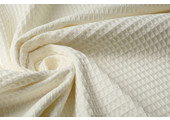 Waffle Pique Fabric Natural