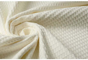 Waffle Pique Fabric Natural