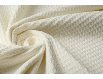 Waffelpiqué Baumwolle Natürlich