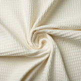 Waffle Pique Fabric Natural