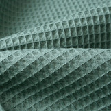 Waffle Pique Fabric Dark Old Green