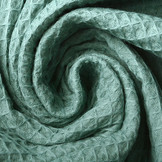 Last Cuts! Pesto Green, Cotton Waffle Knit – Boho Fabrics