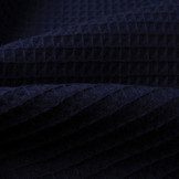 Waffle Pique Fabric Navy