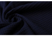 Waffelpiqué Baumwolle Marineblau