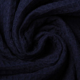 Waffle Pique Fabric Navy