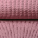 Waffle Pique Fabric Dark Old Pink