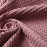 Waffle Pique Fabric Dark Old Pink
