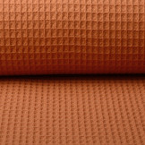 Waffle Pique Orange Brique