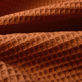 Waffelpiqué Baumwolle Orange Brique