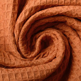 Waffle Pique Orange Brique