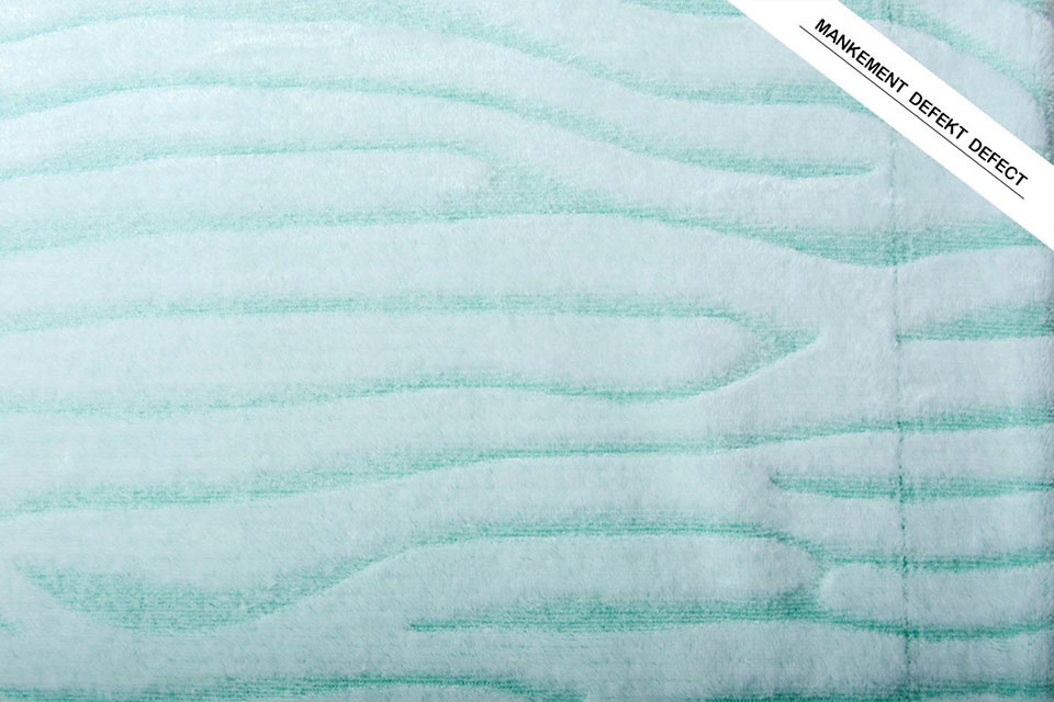 Coral Fleece Zebra Mint Groen