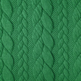 Gebreide kabel stof tricot Grasgroen