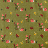 Baumwolljersey Gastropoda Moosgrün