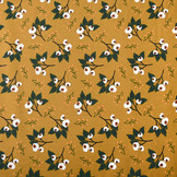 Cotton Jersey Hazel Mustard Brown