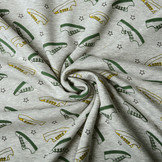 Sweatstoff Alpenfleece Sneaker Hellgrau