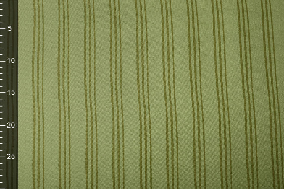 Cotton Twill Stripes Green