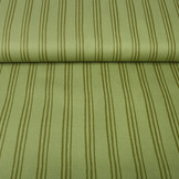 Cotton Twill Stripes Green