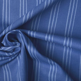 Twill-Baumwolle Streifen Blau